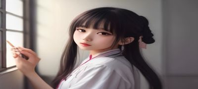 pixiv创作者发布作品教程配图，展示绘师上传插画并设置标签的操作流程示意图