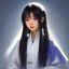 pixiv创作者绘师修行者的头像，手持画板的动漫风格绘师形象