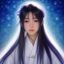 pixiv新人绘师插画新人阿绘的头像，手持画笔的卡通人物形象